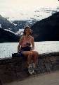 Cathy at Lake Louise - Banff Canada