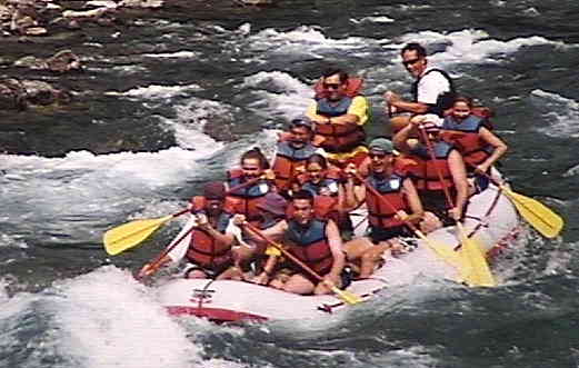 Rafting down the Middle Fork of the Flathead River - Glacier -96