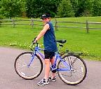 Jeff biking in Cold Spring - Summer 98