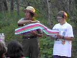 Jeff assisting in Naturalist Talk - Glacier 98