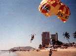 Jeff taking off parasailing