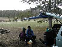 Our camp in the Bighorn mountains