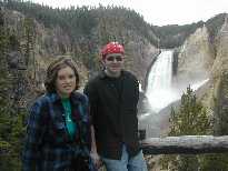 Yellowstone canyon falls with Jeff & Kelly